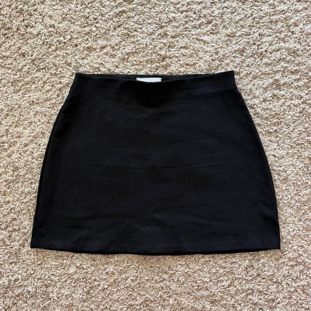 Mango Black Women's Mini Skirt - Simple A-Line Silhouette
